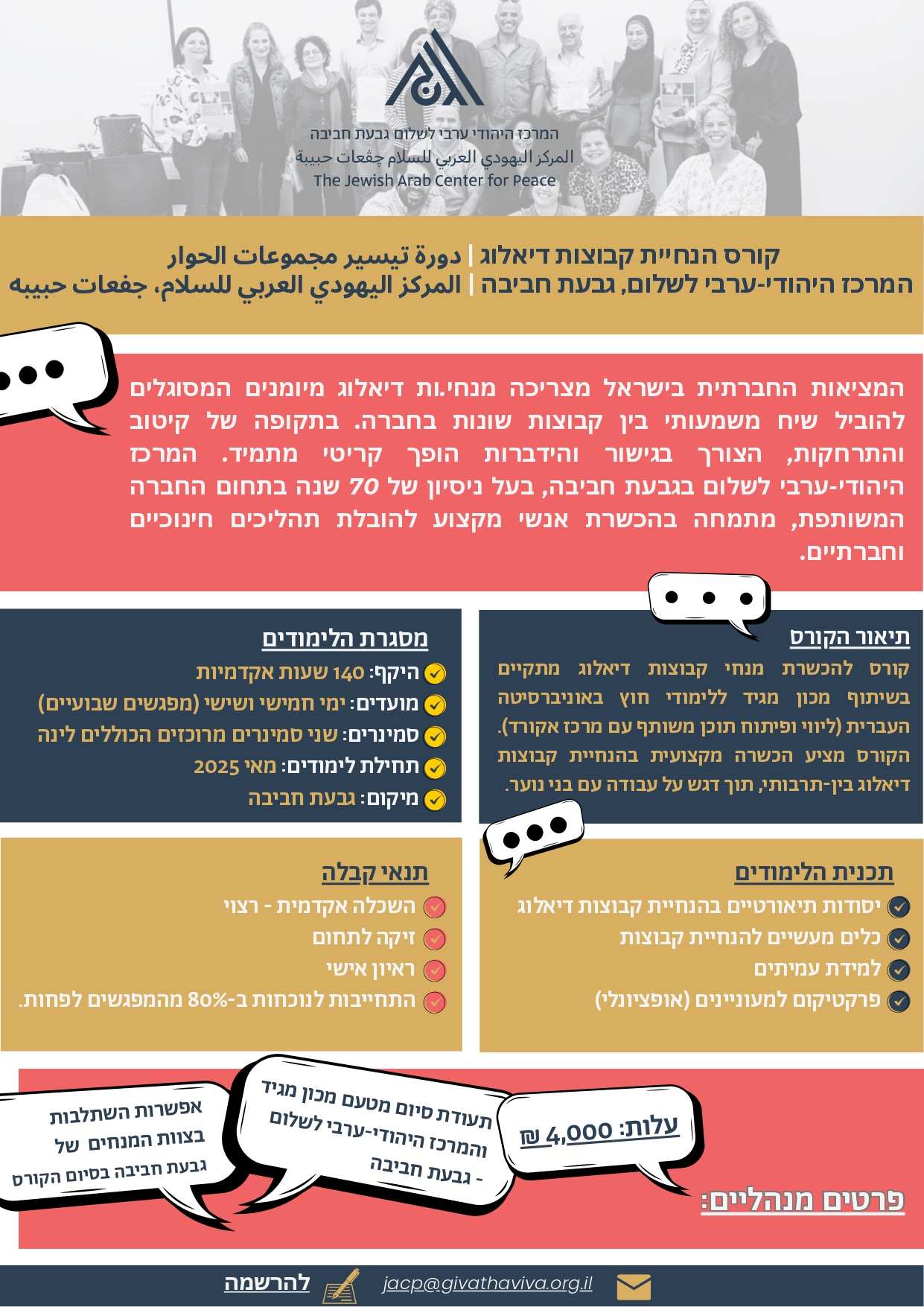 הזמנה לקורס מנחי דיאלוג